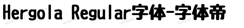 Hergola Regular字体字体转换